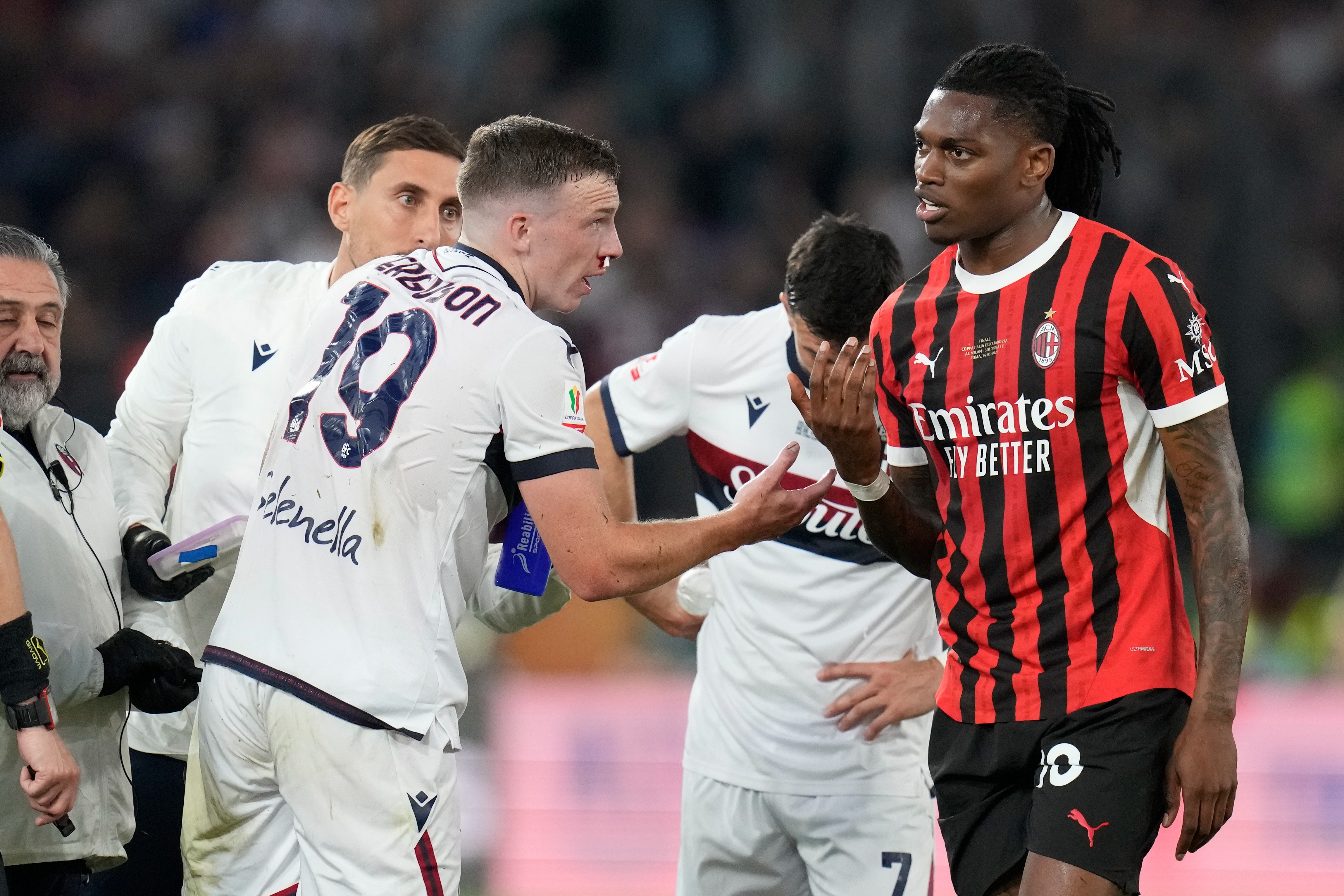 Bologna gioca contro il Milan